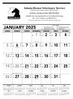 Custom Triumph® Calendars Black & White Contractor Memo Calendar - 2