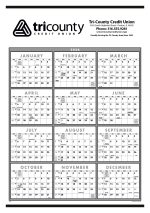 Custom Triumph® Calendars Black & White Span-A-Year Non-Laminated Calendar