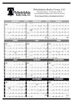 Custom Triumph® Calendars Black & White Time Management Span-A-Year Non-Laminated Calendar