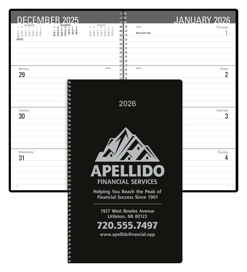 Custom Triumph® Calendars Classic Weekly Desk Planner