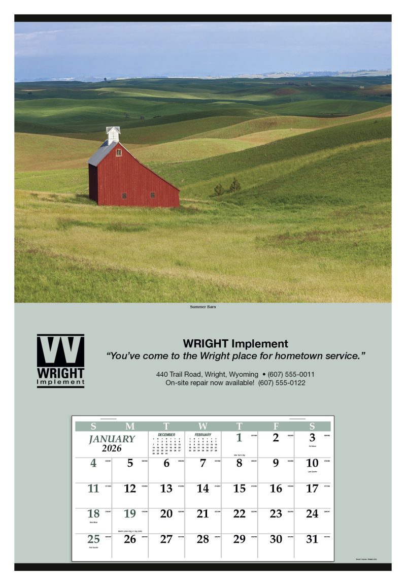 Custom Triumph® Calendars Jumbo Hanger (12-Month) Calendar - 2