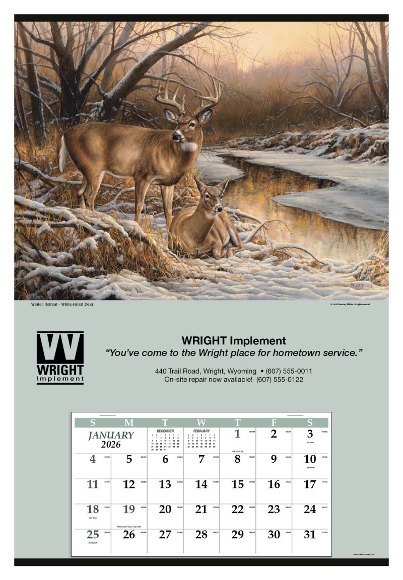 Custom Triumph® Calendars Jumbo Hanger (12-Month) Calendar - 3