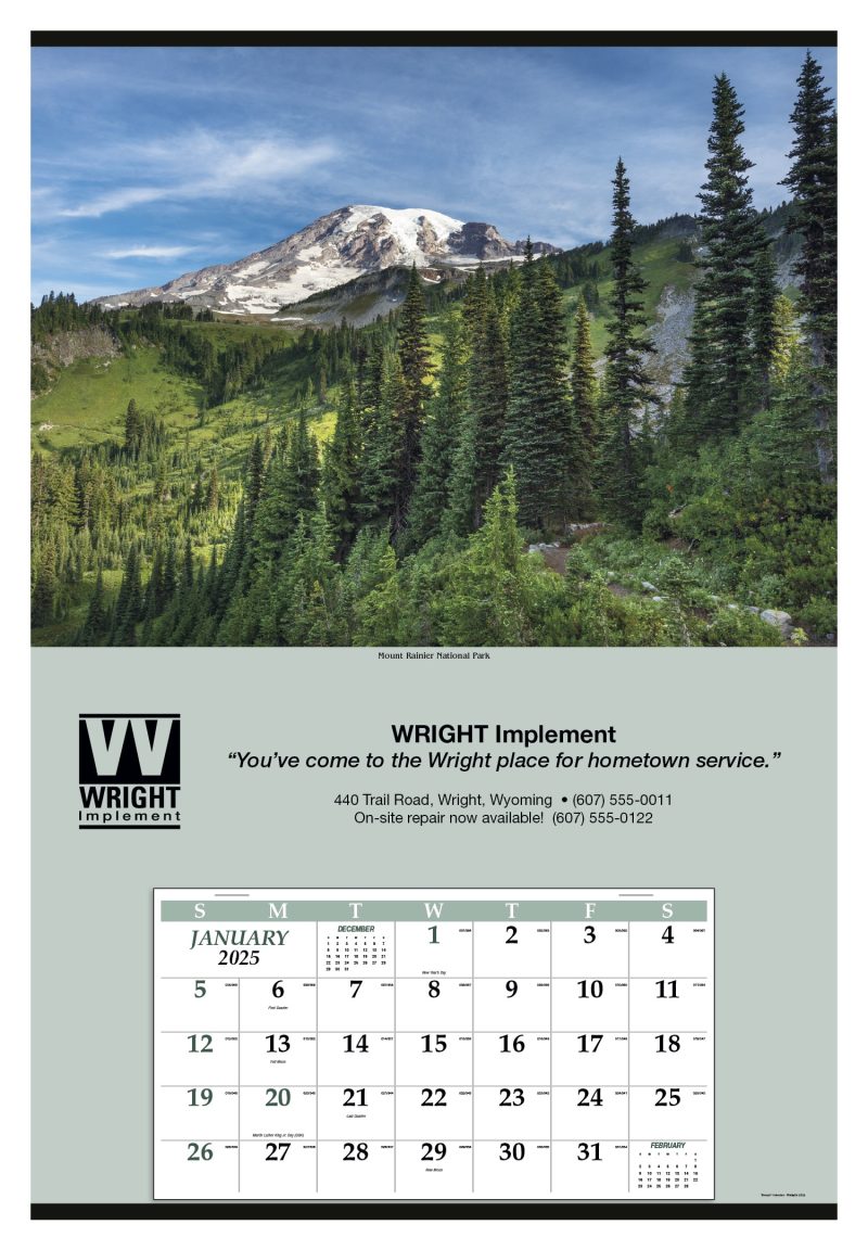 Custom Triumph® Calendars Jumbo Hanger (12-Month) Calendar - 6
