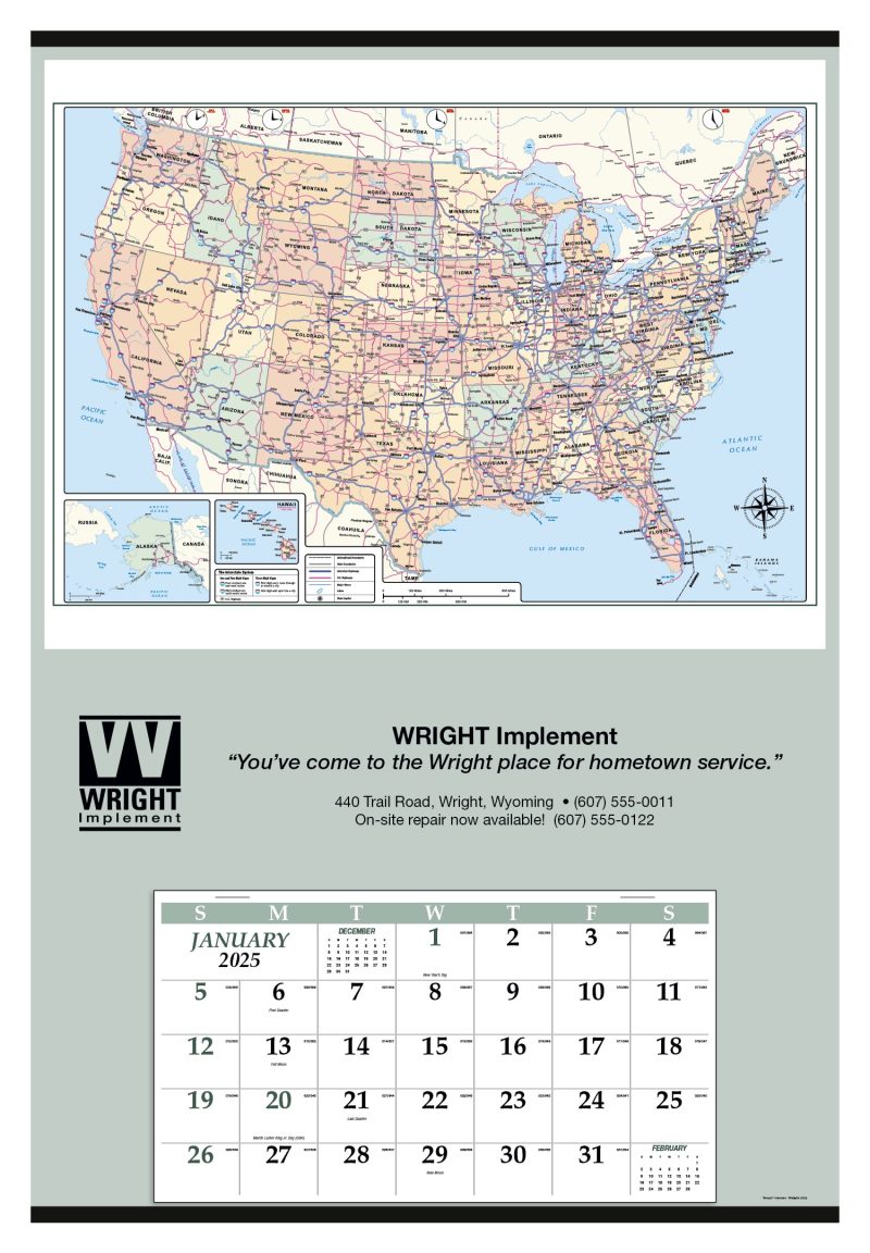 Custom Triumph® Calendars Jumbo Hanger (12-Month) Calendar - 9