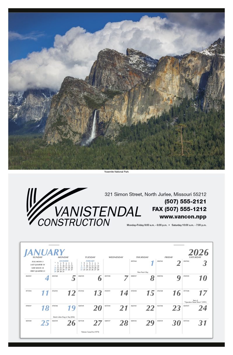 Custom Triumph® Calendars Large Hanger Calendar - 1