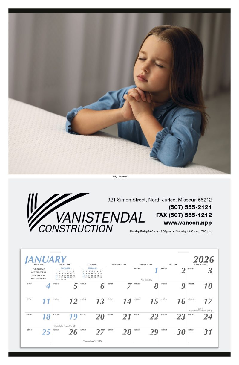Custom Triumph® Calendars Large Hanger Calendar - 3