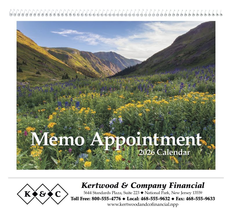 Custom Triumph® Calendars Memo Appointment with Picture - 1