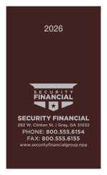 Custom Triumph® Calendars Monthly Pocket Planner - 4