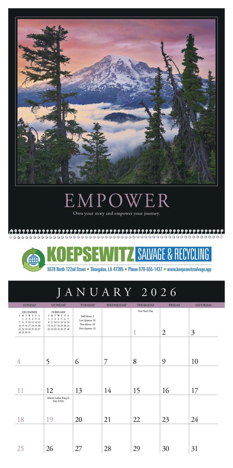 Custom Triumph® Calendars Motivations Calendar - 2