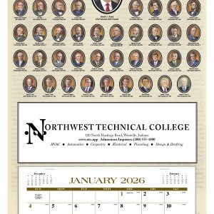 Custom Triumph® Calendars Presidents Hanger 12-Month Calendar