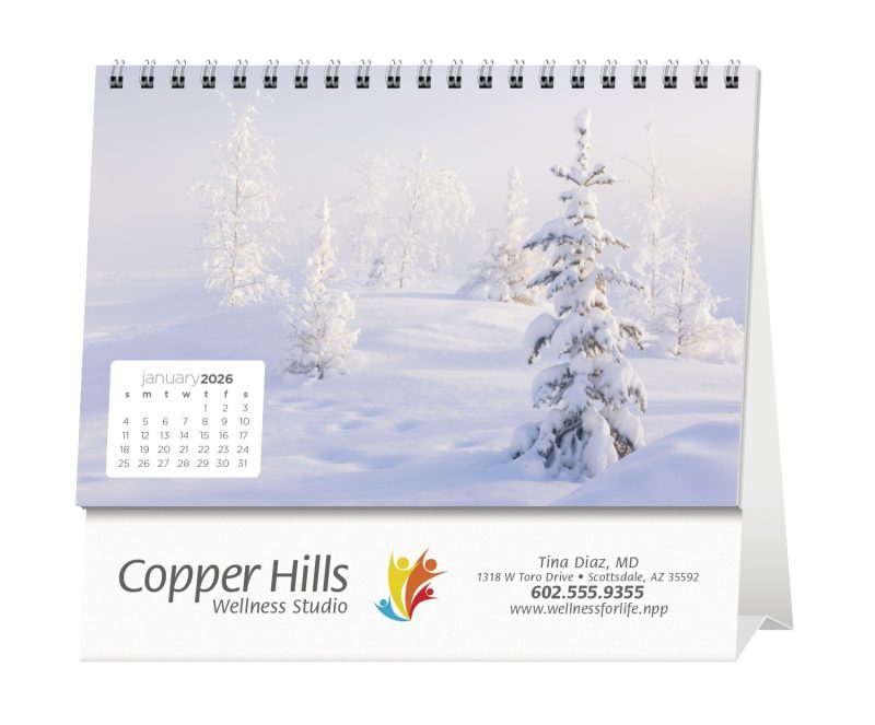 Custom Triumph® Calendars Simplicity Large Desk Calendar - 2
