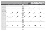 Custom Triumph® Calendars Standard Year Desk Planner with Custom Cover - 2