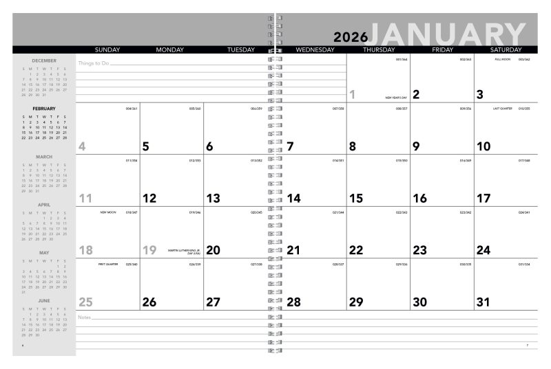 Custom Triumph® Calendars Standard Year Desk Planner with Custom Cover - 2
