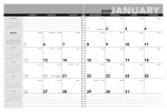 Custom Triumph® Calendars Standard Year Desk Planner with Custom Cover - 5