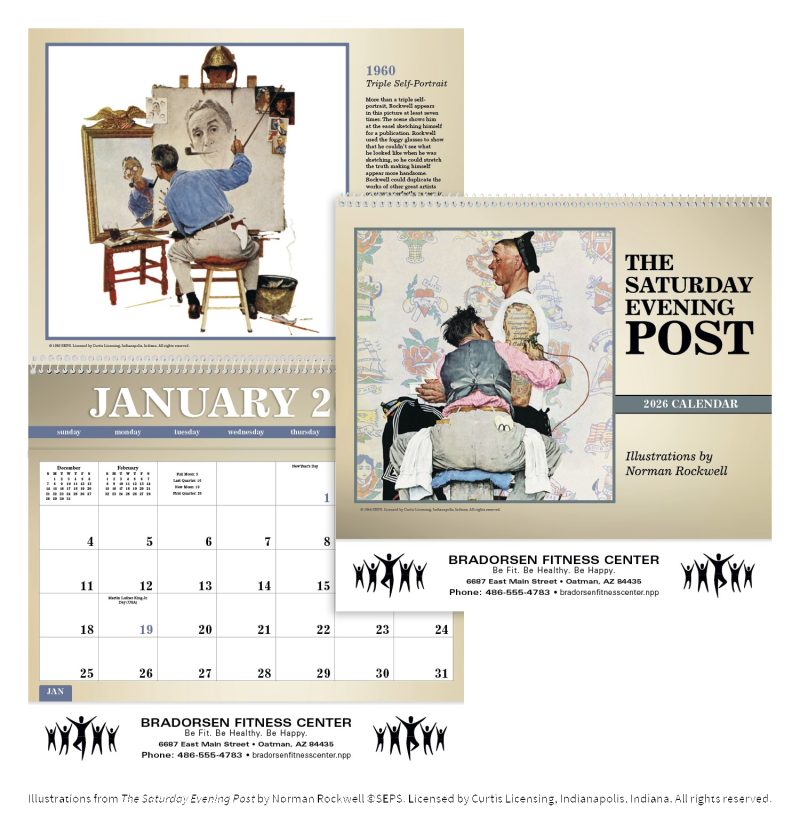 Custom Triumph® Calendars The Saturday Evening Post Deluxe Pocket Calendar