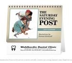 Custom Triumph® Calendars The Saturday Evening Post Large Desk Calendar - 1