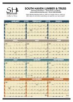 Custom Triumph® Calendars Time Management Span-A-Year (Non-Laminated) Calendar