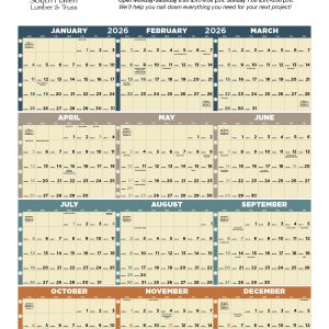 Custom Triumph® Calendars Time Management Span-A-Year (Non-Laminated) Calendar
