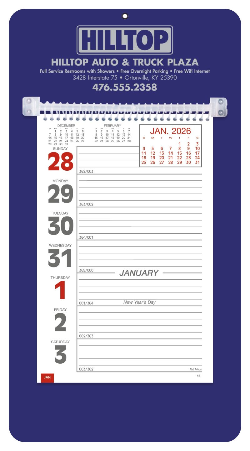 Custom Triumph® Calendars Weekly Memo Calendar - 2