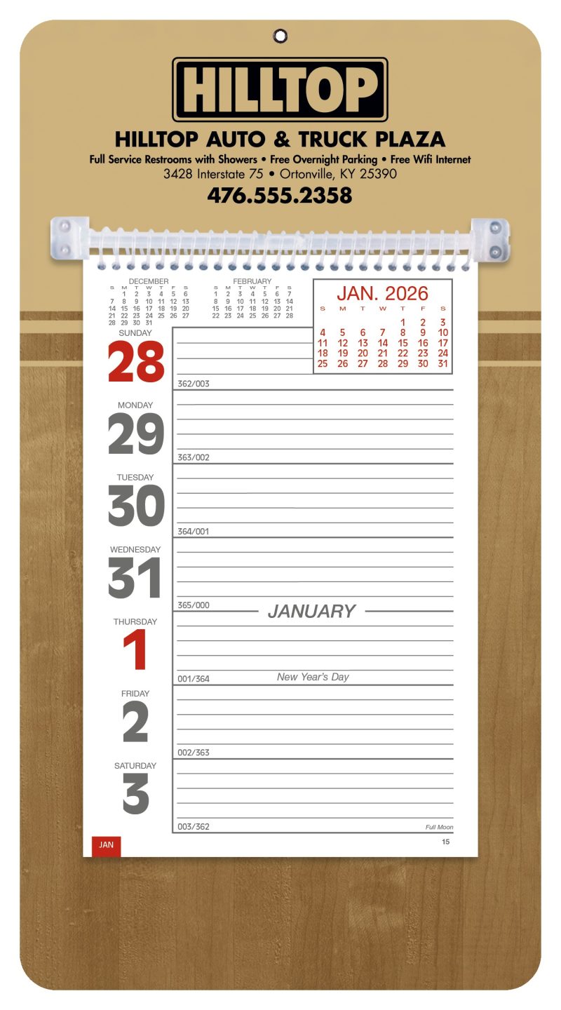 Custom Triumph® Calendars Weekly Memo Calendar - 3