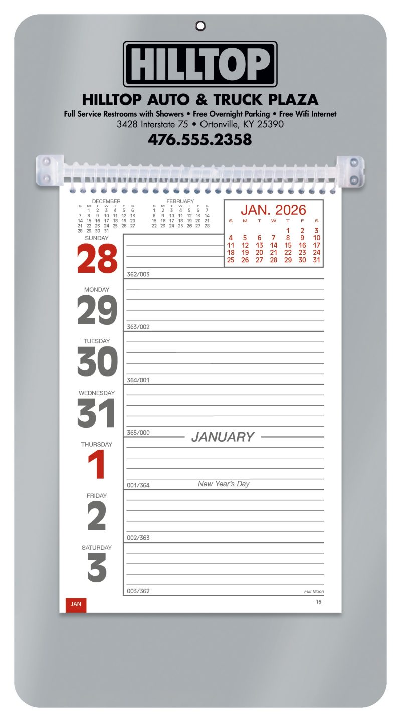 Custom Triumph® Calendars Weekly Memo Calendar - 5