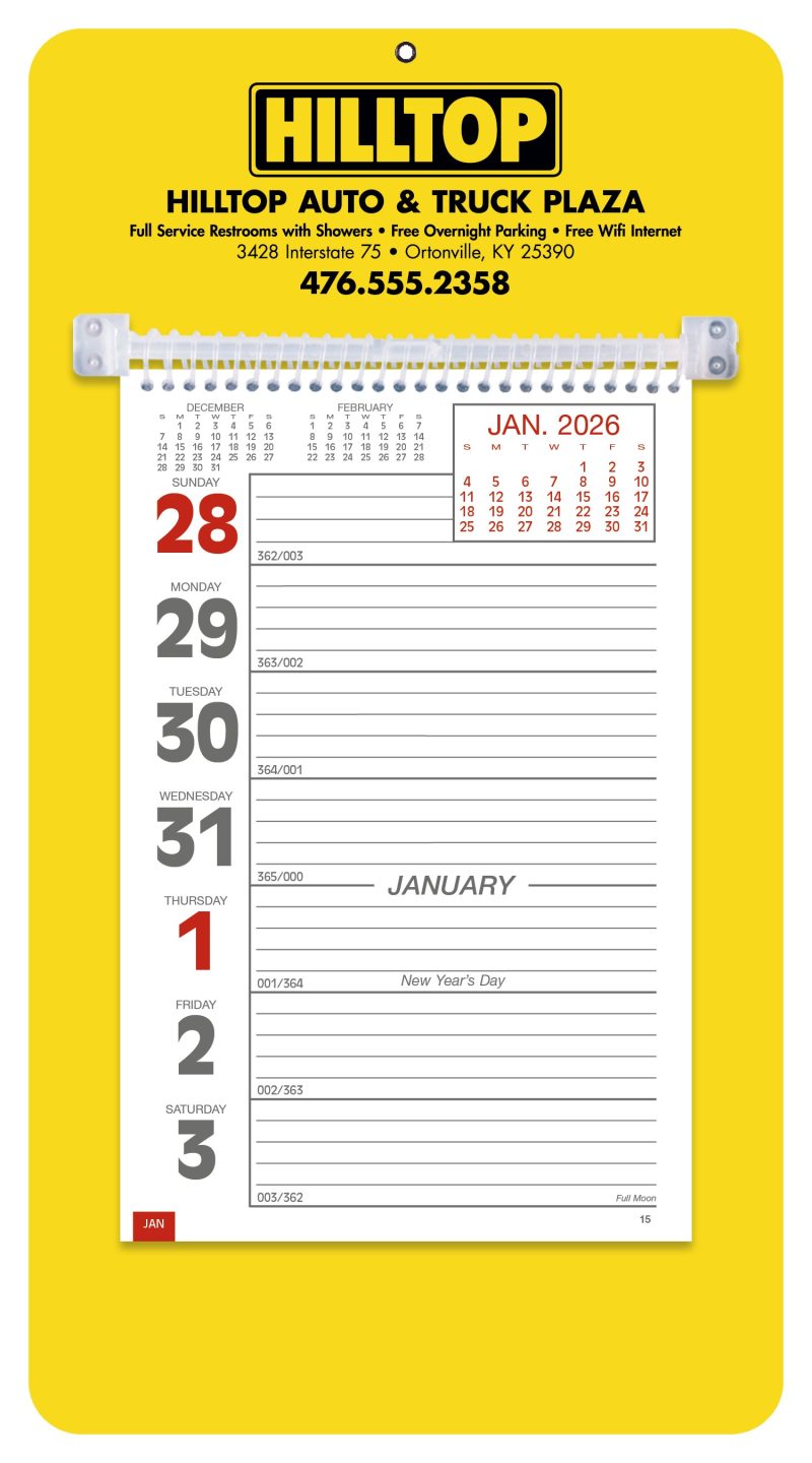 Custom Triumph® Calendars Weekly Memo Calendar - 7