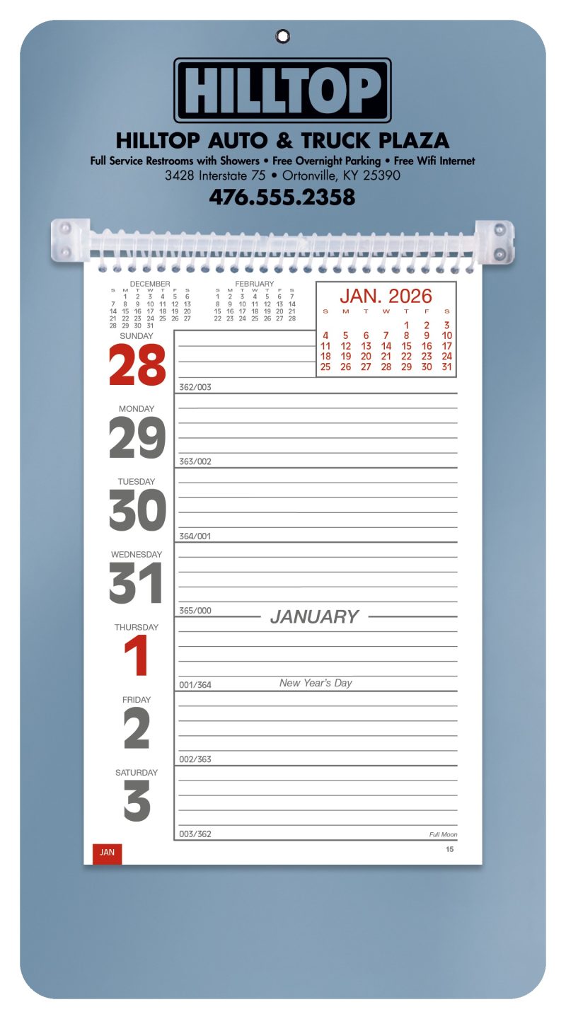 Custom Triumph® Calendars Weekly Memo Calendar