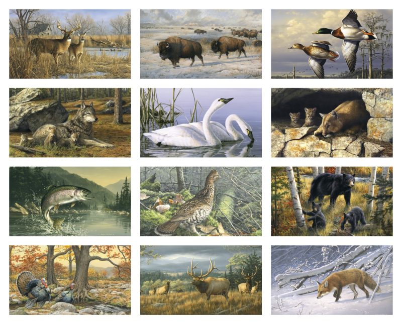 Custom Triumph® Calendars Wildlife Art by the Hautman Brothers Calendar - 1