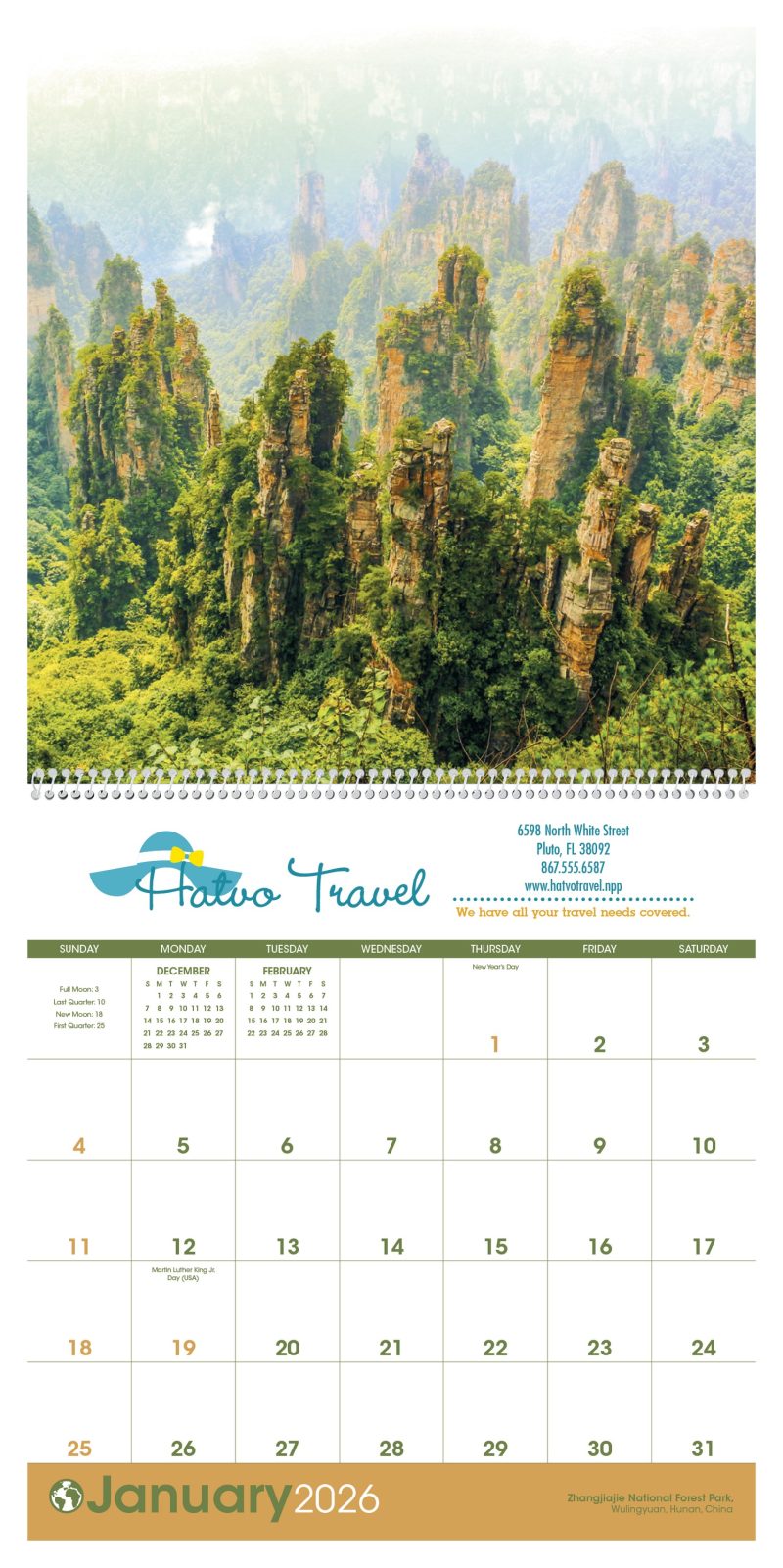 Custom Triumph® Calendars World Scenic Calendar - 2