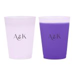 Custom 16 oz. Frosted Mood Reusable Flex Stadium Cup - 8