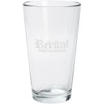 Custom Etched Pint Glass 16 Oz - 2