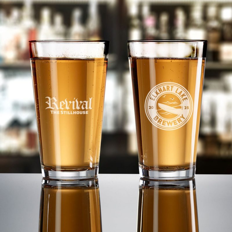 Custom Etched Pint Glass 16 Oz - 3