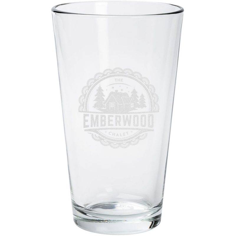 Custom Etched Pint Glass 16 Oz