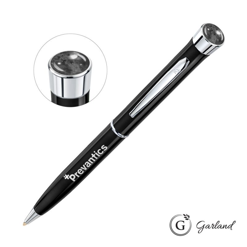 Custom Garland® Color Aura Twist Ballpoint Pen - Chrome Accent