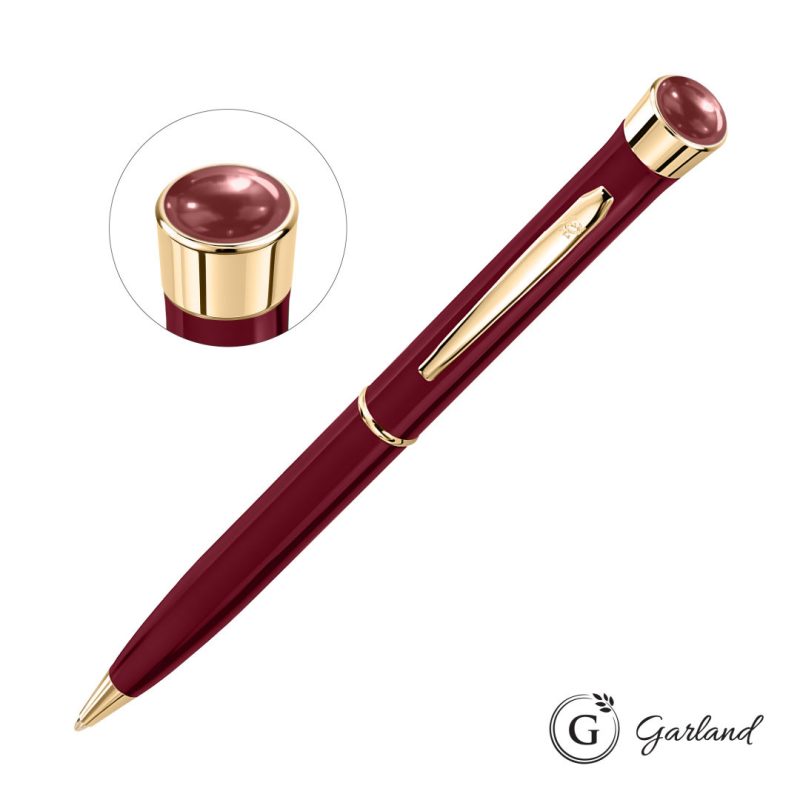 Custom Garland® Color Aura Twist Ballpoint Pen - Gold Accent - 8