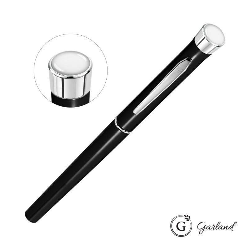 Custom Garland® Color Custom Rollerball Pen - Chrome Accent - 6