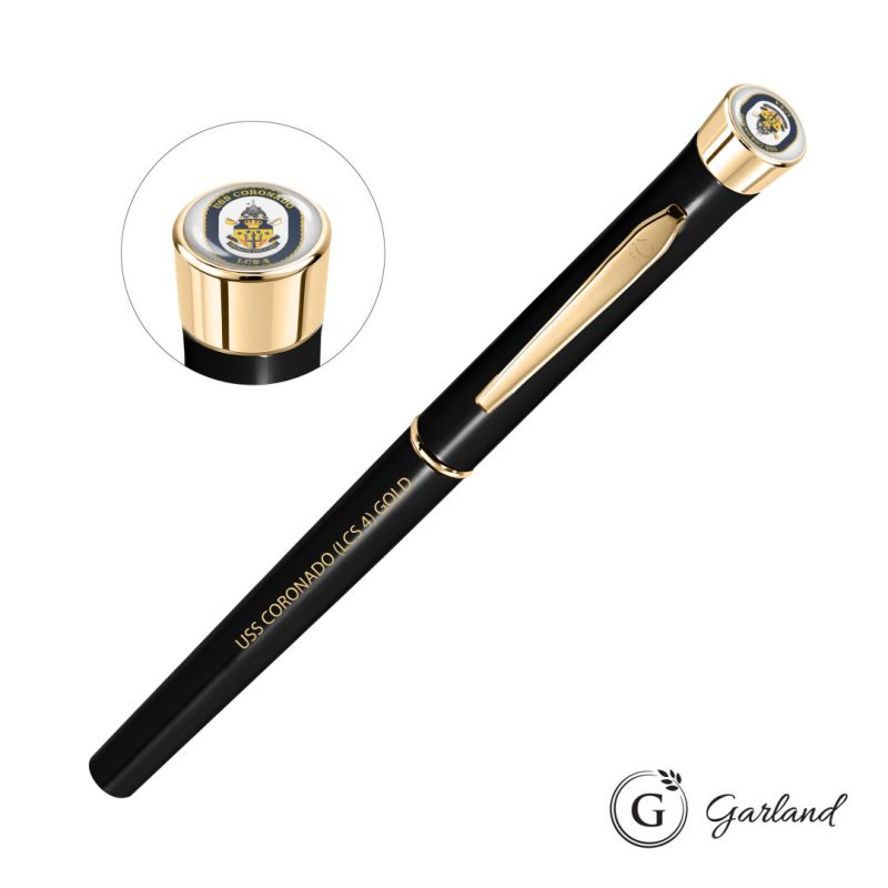 Garland®-Color-Custom-Rollerball-Pen-Gold-Accent-GAR105-RGC Custom Garland® Color Custom Rollerball Pen - Gold Accent