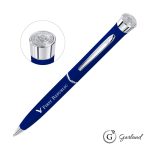 Custom Garland® Color Matte Custom Emblem Twist Pen - Chrome - 2