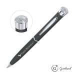 Custom Garland® Color Matte Custom Emblem Twist Pen - Chrome - 4