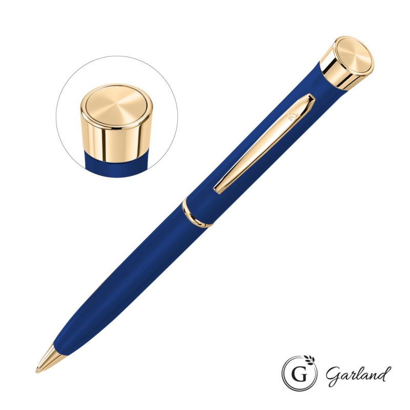 Custom Garland® Color Matte Custom Emblem Twist Pen - Gold - 9