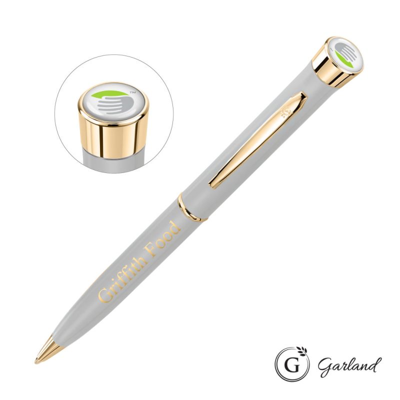 Custom Garland® Color Matte Custom Twist Ballpoint Pen - Gold - 6