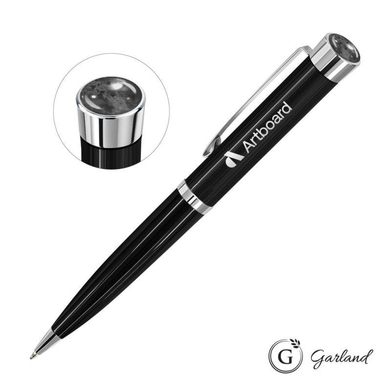 Garland®-Executive-Color-Aura-Ballpoint-Pen-Chrome-GAR109-BCA Custom Garland® Executive Color Aura Ballpoint Pen - Chrome