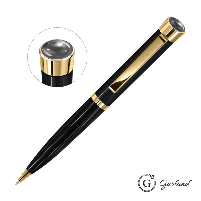 Custom Garland® Executive Color Aura Ballpoint Pen - Gold - 3