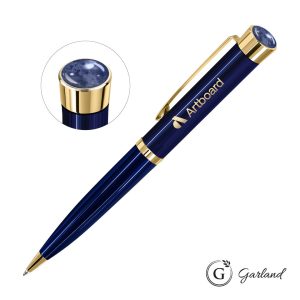 Custom Garland® Executive Color Aura Ballpoint Pen - Gold
