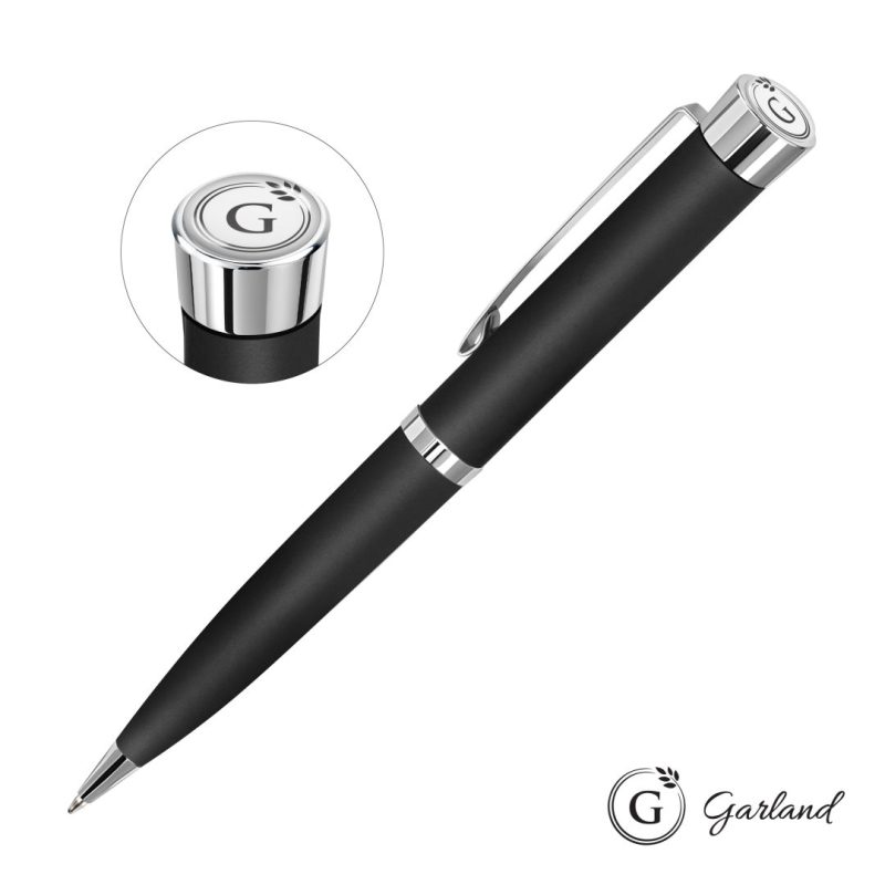 Custom Garland® Executive Color Ballpoint Twist Pen - Chrome - 6