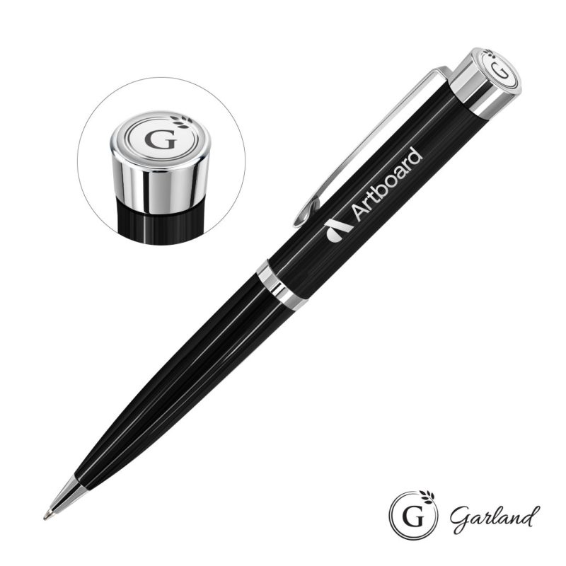 Garland®-Executive-Color-Ballpoint-Twist-Pen-Chrome-GAR109-BCG Custom Garland® Executive Color Ballpoint Twist Pen - Chrome