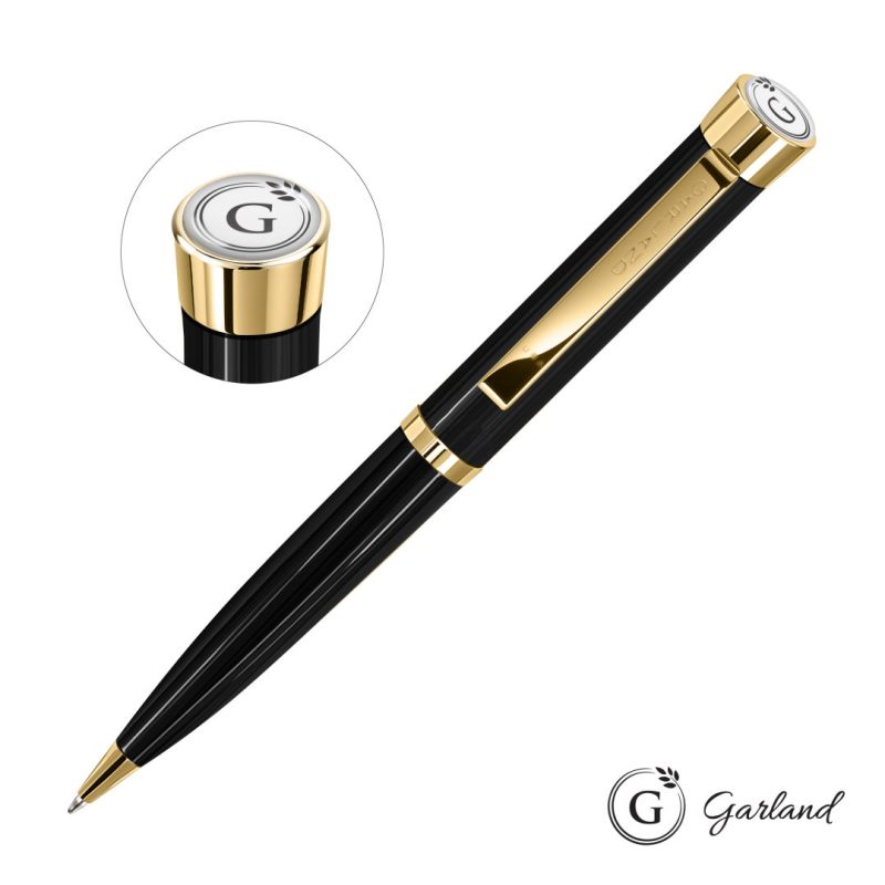 Custom Garland® Executive Color Ballpoint Twist Pen - Gold - 4