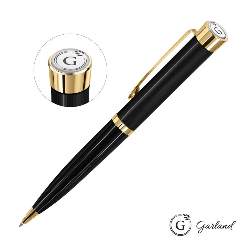 Custom Garland® Executive Color Ballpoint Twist Pen - Gold - 6