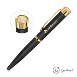 Custom Garland® Executive Color Emblem Rollerball Pen - Gold