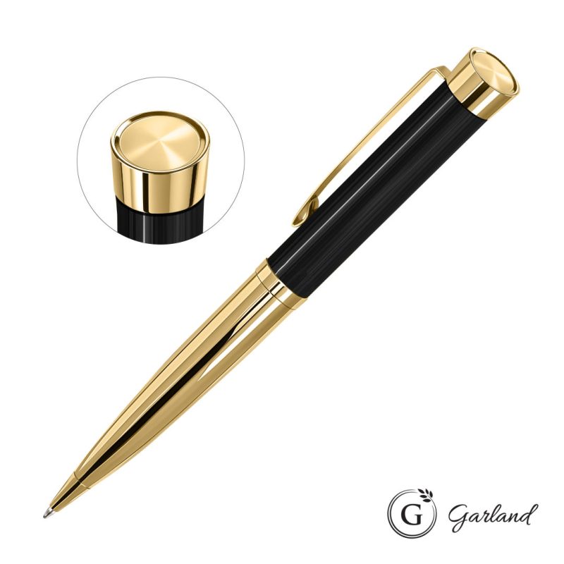 Custom Garland® Executive Custom Emblem Monogram Twist Pen - Gold - 5